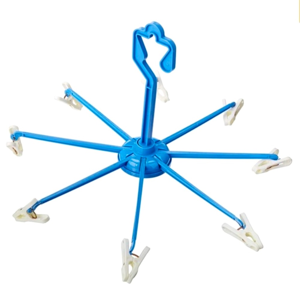 Clothes Drying Hangers Set of 3 Foldable Whitmor 8 Clip and Drip Hangers
